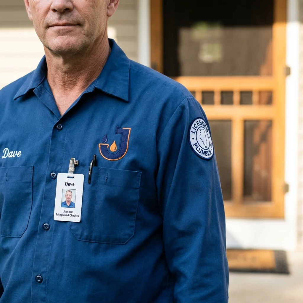 Licensed plumber showing ID badge in Lake Katrine, NY