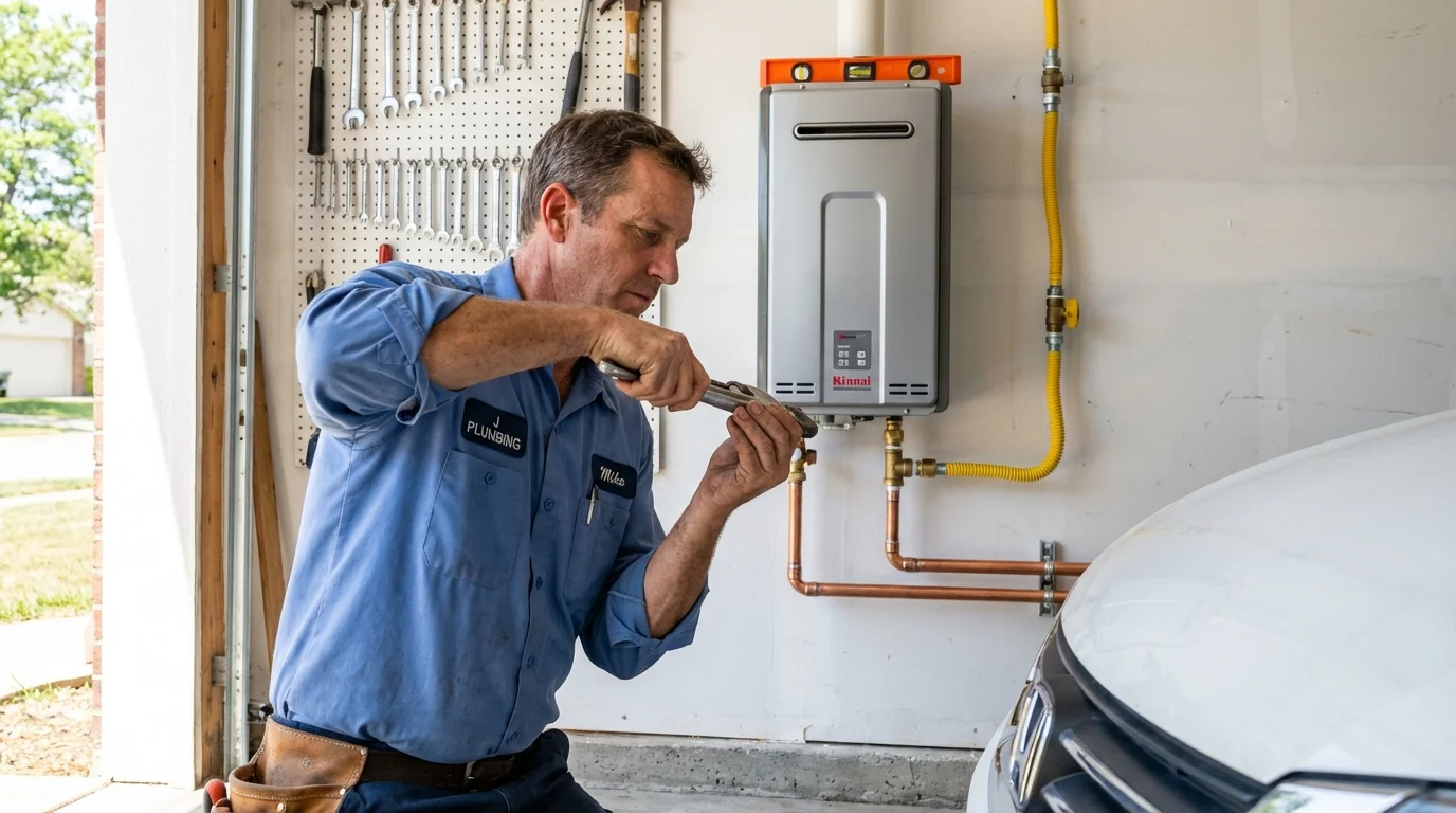 Tankless water heater installation by a Johns Plumbing LLC plumber in Lake Katrine